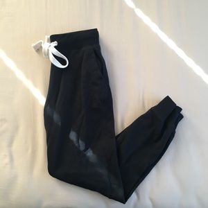 Navy jogger fleece sweatpants